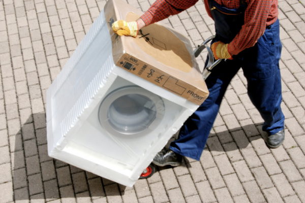 Wie transportiere ich die Waschmaschine? Vorgehensweise