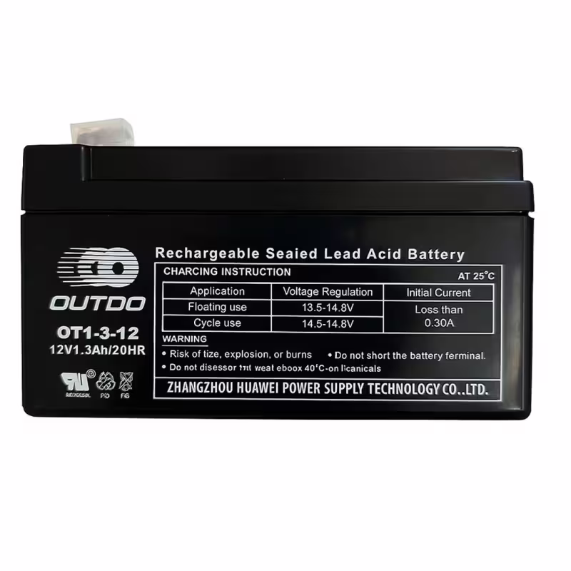 Акумулаторна, оловна батерия OUTDO, 12VDC, 1,3AH, 97х45х52mm