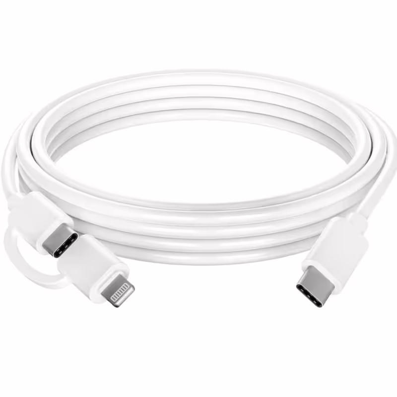 Кабел Type-C, съвместим с Apple, iPhone, бързо зареждане, Type-c(м), lightning(м), 1m, 60W