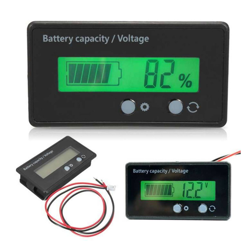 Индикатор на заряд на батерии GY-6S, волтметър, капацитет, 6VDC, 70VDC, 58x21mm