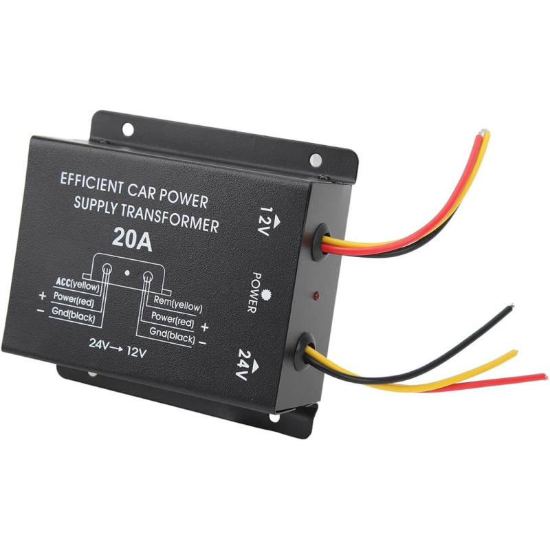Конвертор DIC-20, преобразувател, понижаващ, вход 24VDC, изход 12VDC, 20A, 240W
