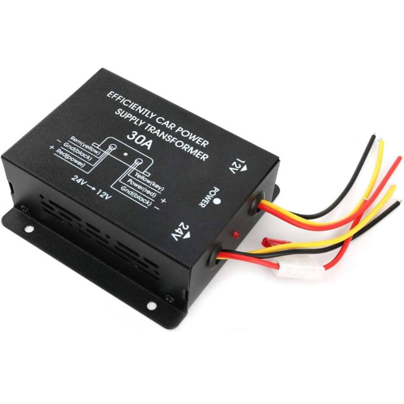 Конвертор DIC-30, преобразувател, понижаващ, вход 24VDC, изход 12VDC, 30A, 360W