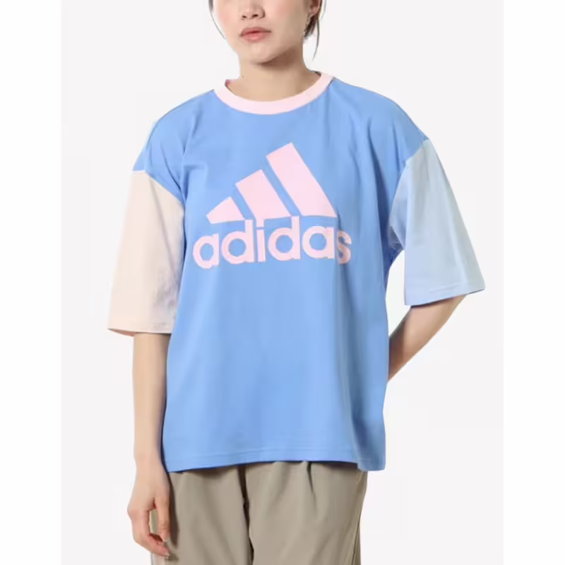 ADIDAS Sportswear Essentials Big Logo Loose Fit Tee Blue