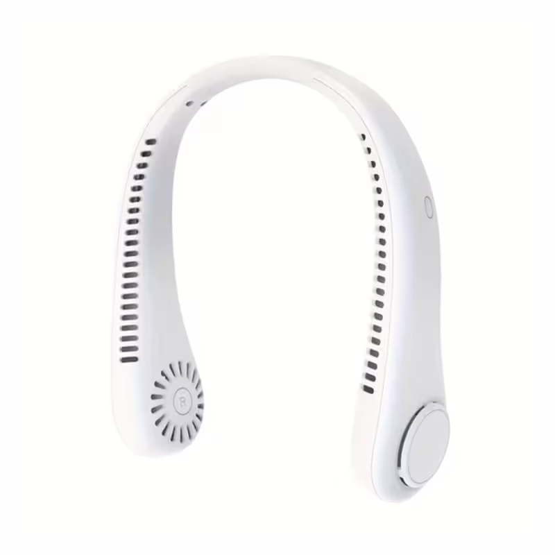 Вентилатор за врат Arctic, акумулаторен, 3 режима, гъвкав, бял, USB, 5W