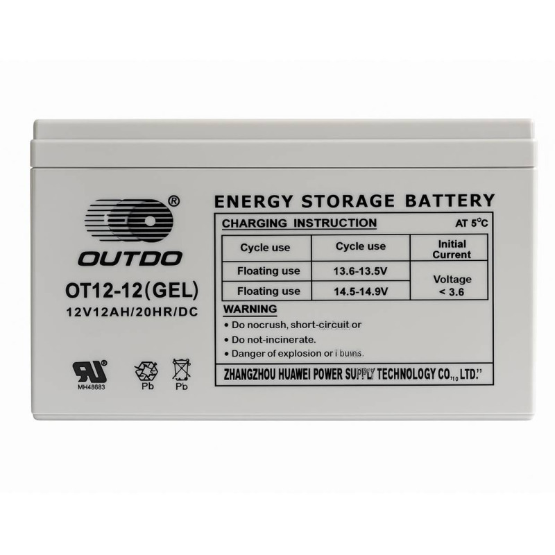 Акумулаторна, оловна батерия OUTDO, 12VDC, 12AH, 151х98х95mm