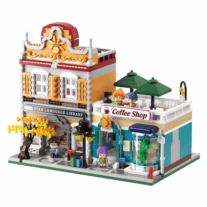 Конструктор Градска библиотека с фигурки за деца- 2960 ч