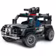 Детски пластмасов конструктор 2 в 1 Военен джип SWAT - 391 части