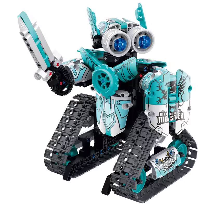 Конструктор Програмируем робот за каскади с дистанционно управление, зелен - 398 части