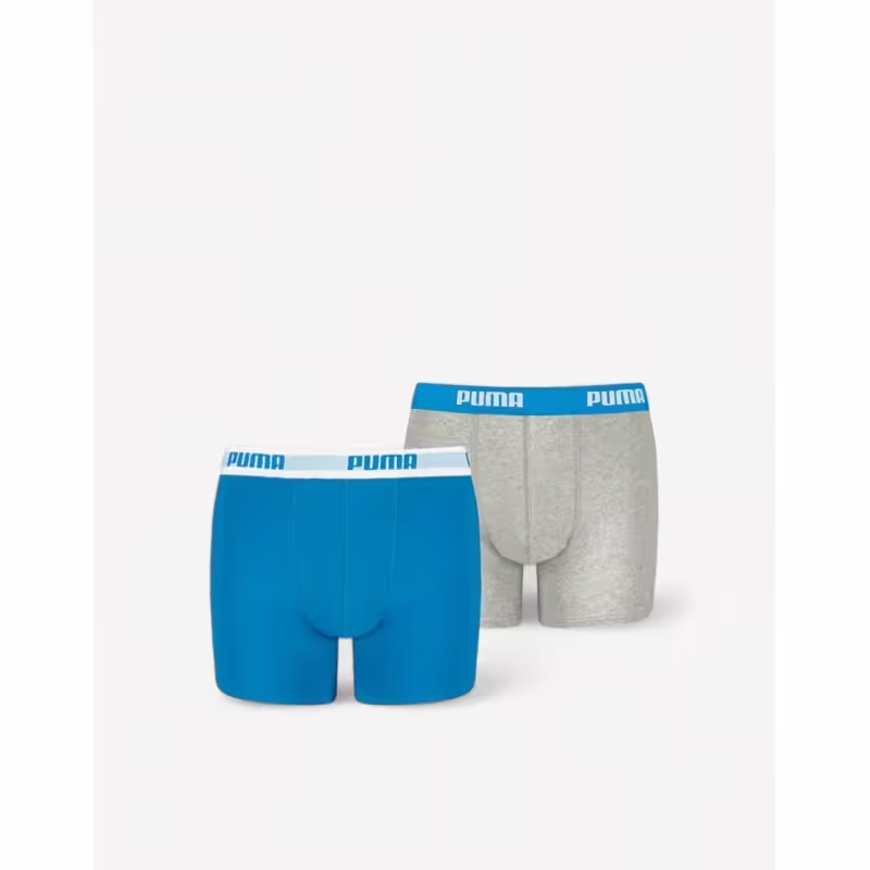 PUMA 2-Packs Basic Boxers Blue/Grey