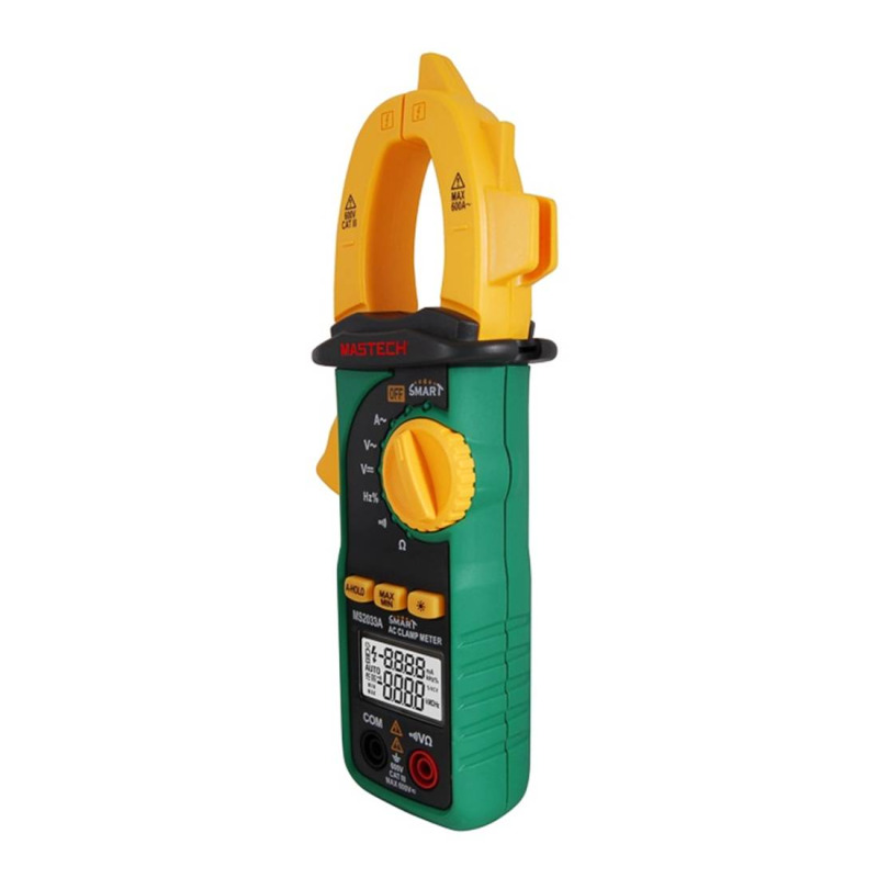 Амперклещи MS2033A, зумер, VAC, VDC, AAC, OHM, Hz