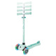 Детска тротинетка с 3 светещи колела GLOBBER PRIMO PLUS LIGHTS, мента