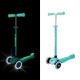 Детска тротинетка със светещи колела PRIMO PLUS GLOW LIGHTS, ментов цвят