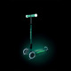 Сгъваема тротинетка със светещи дръжки ELITE GLOW LIGHTS, ментова