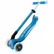 Сгъваема тротинетка със светещи дръжки ELITE GLOW LIGHTS, петролено синя