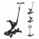 Тротинетка 5 в 1 GLOBBER GO UP DELUXE LIGHTS 360&deg; - черна