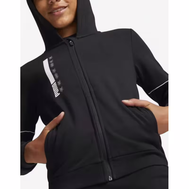 PUMA Active Sports Full-Zip Hoodie Black