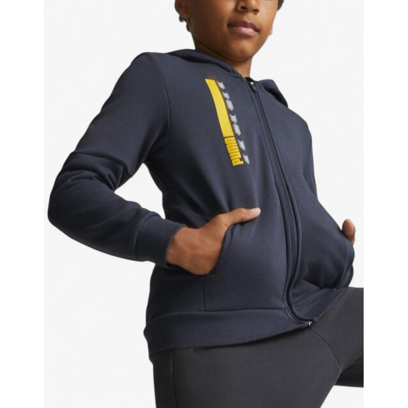 PUMA Active Sports Full-Zip Hoodie Blue