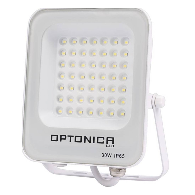 Прожектор FL30-B3, LED SMD, клас F, бял, 220VAC, 30W, 6000K, IP65