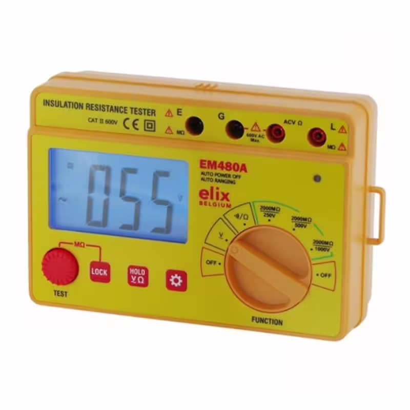 Тестер тип мегер EM408A, зумер, съпротивление на изолация, 2000Mohm, VAC, VDC