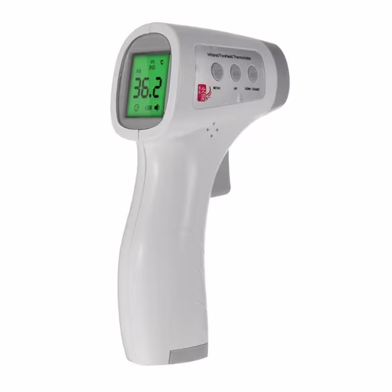 Термометър YRK-002A, безконтактен, лазерен за тяло, 34&deg;C до 42,9&deg;C