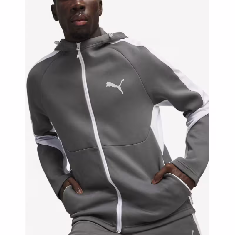 PUMA Evostripe Full-Zip Hoodie Grey/White