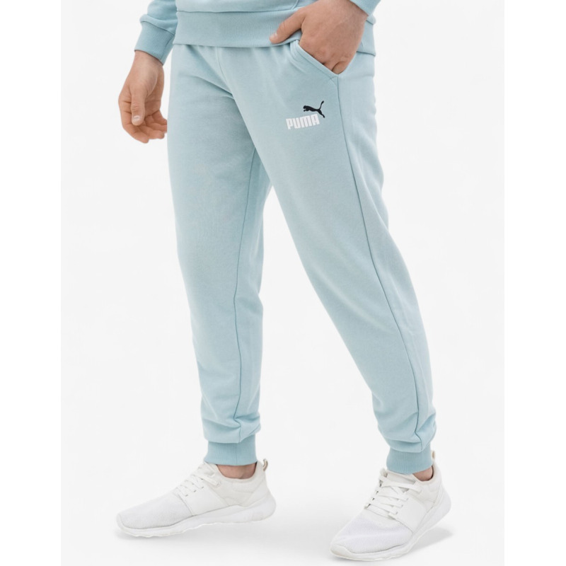 PUMA Essentials+ 2 Color Logo Pants Blue