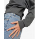 PUMA Classics+ Relaxed Cropped Hoodie Grey