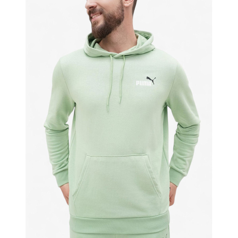 PUMA Essentials+ 2 Color Logo Hoodie Green