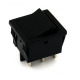 Ключ T120-11, 4pin, 2 положения, черен, 250VAC, 6,5A, 22x19mm, DPDT