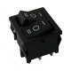 Двоен ключ T120-1, 6pin, 2х3 положения, черен, 250VAC, 3A, 22x19mm, DPDT