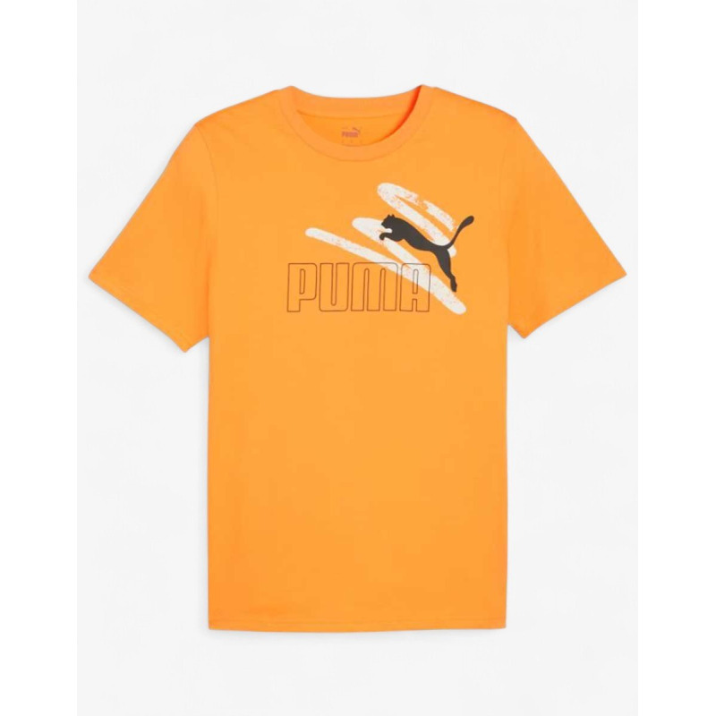PUMA Essentials+ Logo Lab Tee Orange