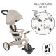Детска триколка 4 в 1 GLOBBER EXPLORER TRIKE ECOLOGIC, кокос