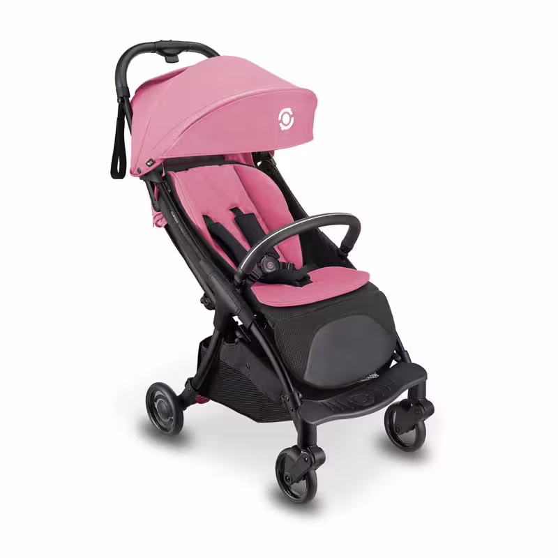 Сгъваема бебешка количка GLOBBER STROLL LITE в пастелно розов цвят