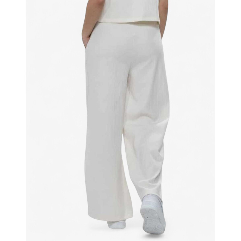 PUMA Classics Ribbed Relaxed Pants Ecru