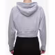 PUMA Classics Relaxed Cropped Hoodie Grey