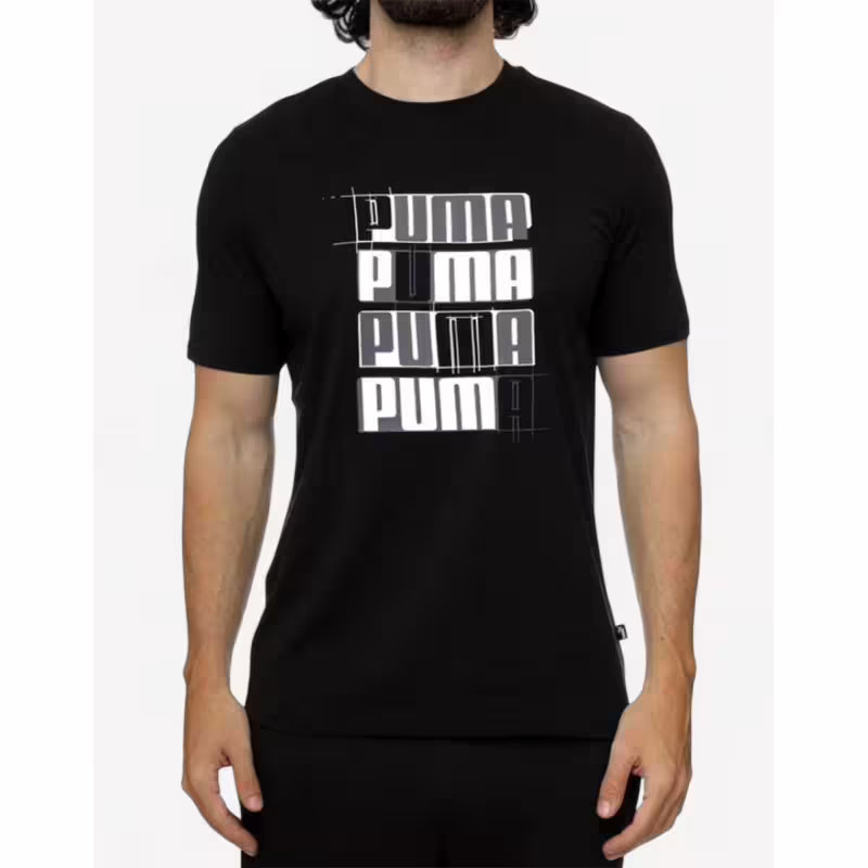 PUMA Essentials+ Logo Lab Tee Black