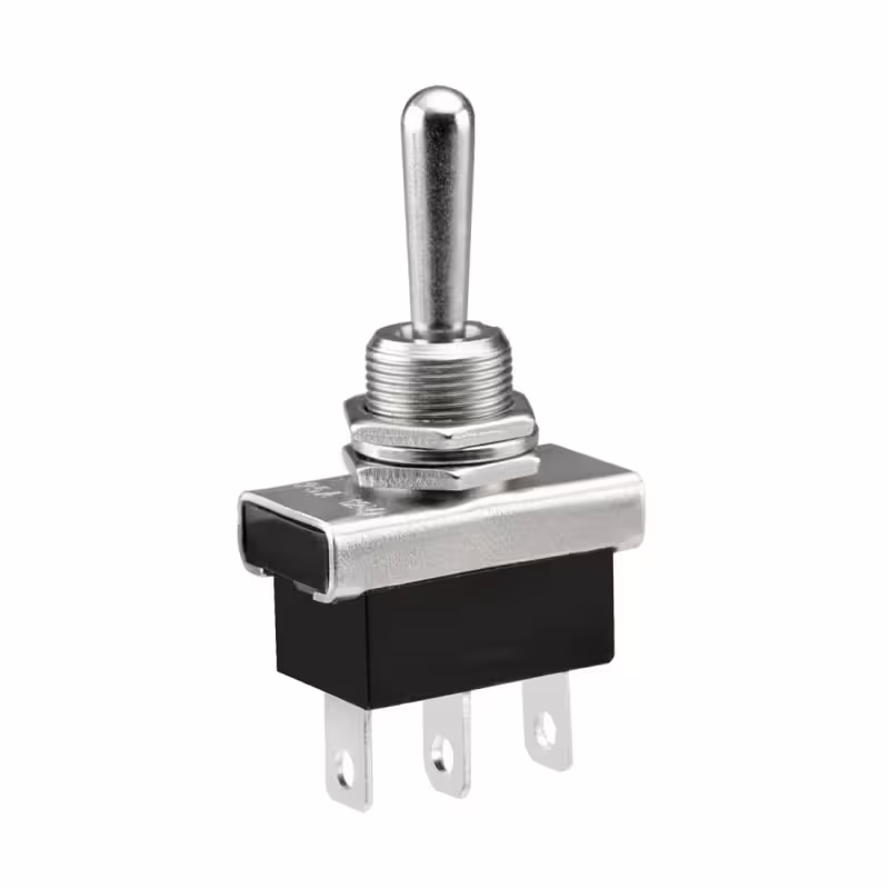 Ключ с лост KN3-103, ЦК, 3pin, 3 положения, черен, 250VAC, 3A, Ф12mm, SPST