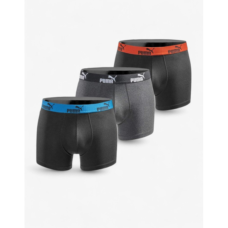 PUMA 3-Packs Boxer Shorts Black Anthracite