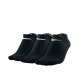 NIKE 3-Packs Lightweight No-Show Training Socks Black
