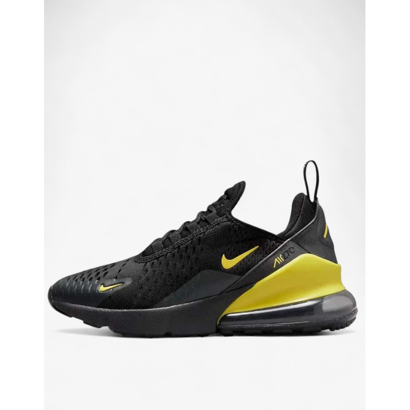 NIKE Air Max 270 Gs Shoes Black/Yellow