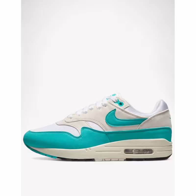 NIKE Air Max 1 Shoes White/Blue