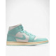 NIKE Air Jordan 1 Mid Shoes White/Blue