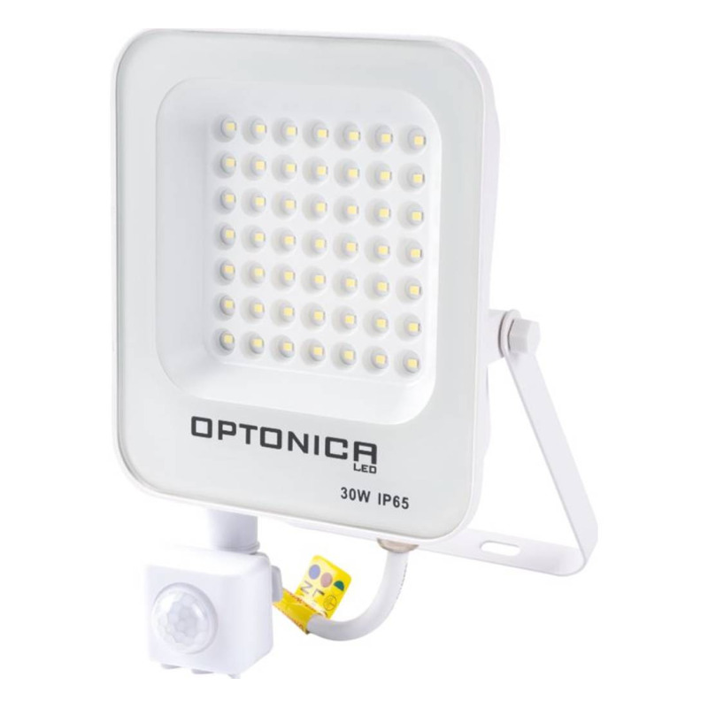 Прожектор FL30-B3, сензор за движение, PIR, LED SMD, клас F, бял, 220VAC, 30W, 6000K, IP65