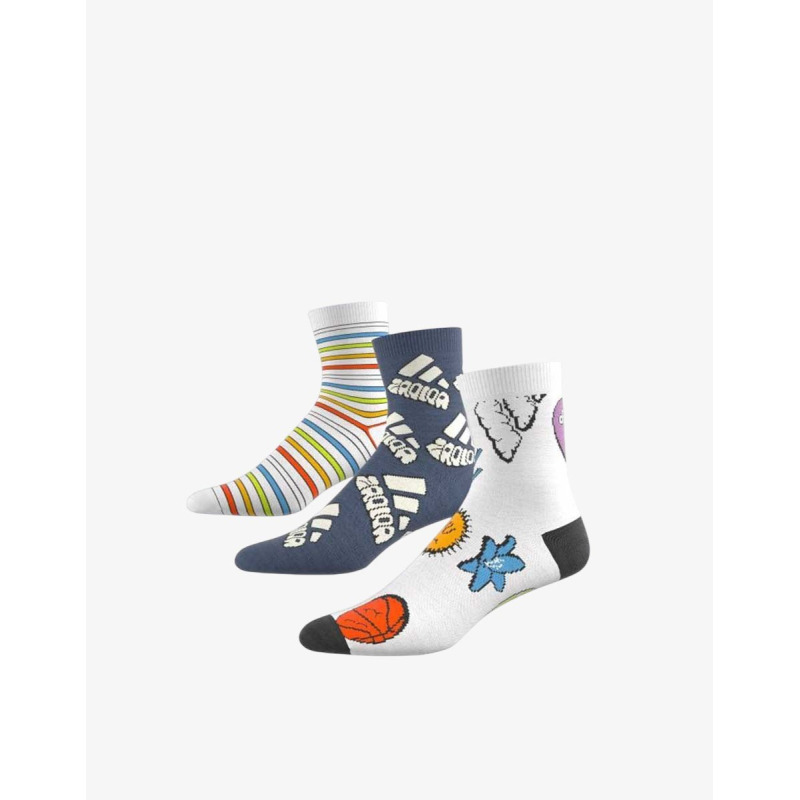 ADIDAS 3-Packs Bubbles Socks Multicolor