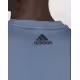 ADIDAS Train Icons 3 Bar Logo Training Crew Blouse Blue