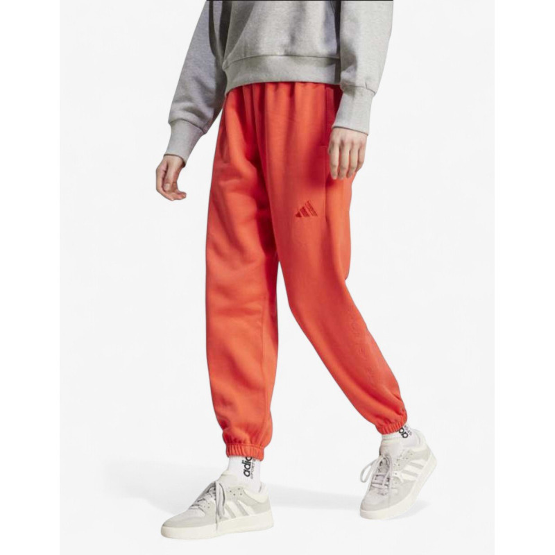 ADIDAS All Seasons Fleece Graphic Pants Red