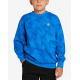 ADIDAS Originals All Over Print Crewneck Sweatshirt Blue
