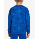 ADIDAS Originals All Over Print Crewneck Sweatshirt Blue
