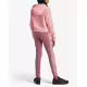 ADIDAS Tiberio 3-Stripes Colorblock Fleece Leggings Set Pink