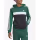 ADIDAS Sportswear Tiberio 3-Stripes Colorblock Fleece Hoodie Green